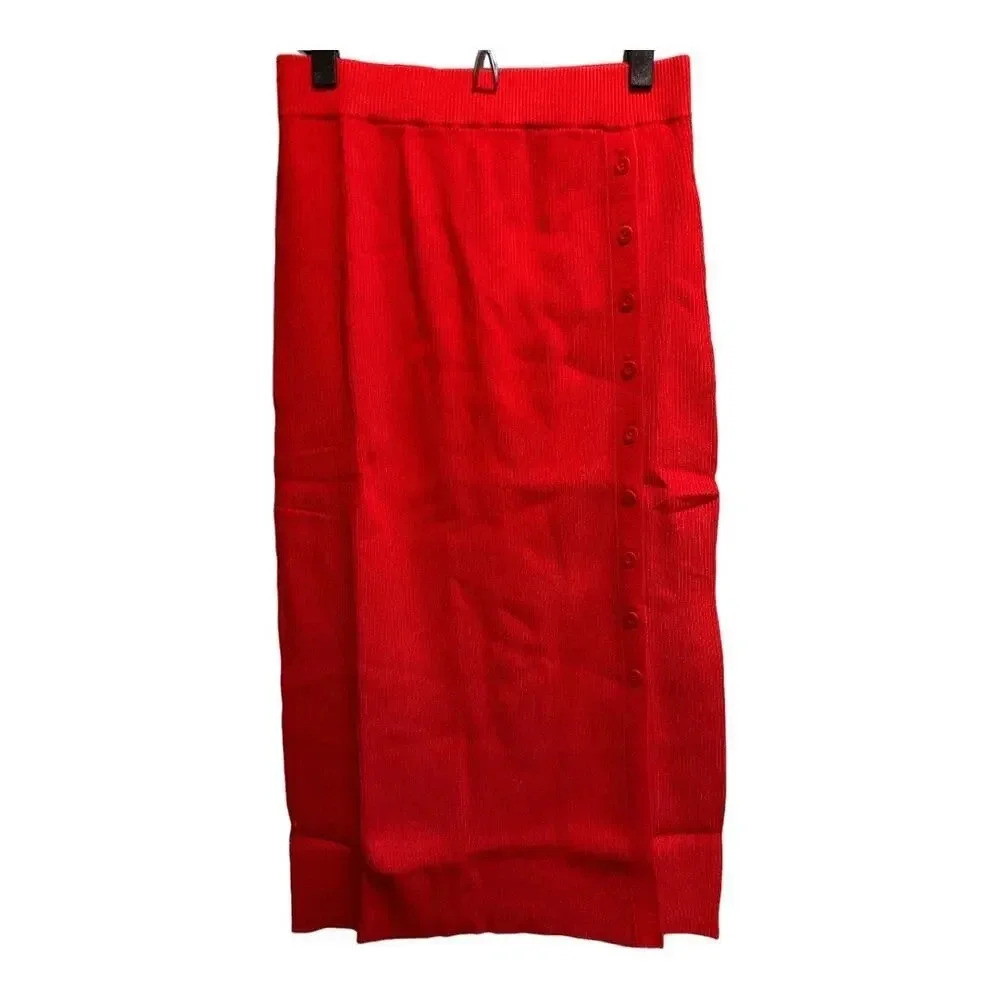 Lita By Ciara Side‎ Button Ribbed Skirt